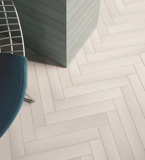 Wandtegel Quintessenza Pigmento Bianco Matt  6x37 cm