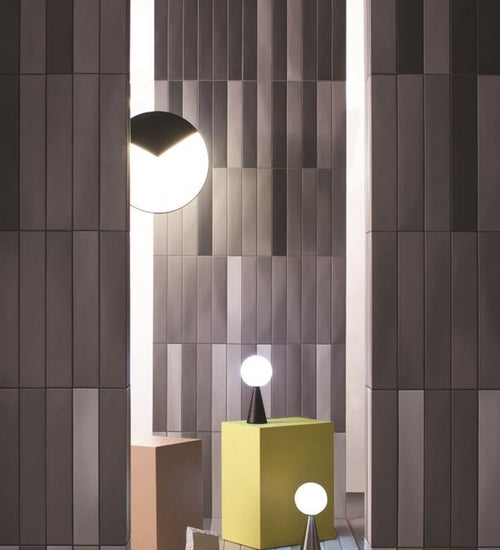 Wandtegel Quintessenza Pigmento Nero Matt  6x37 cm