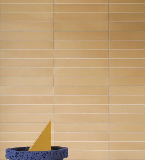 Wandtegel Quintessenza Pigmento Ocra Matt 6x37 cm