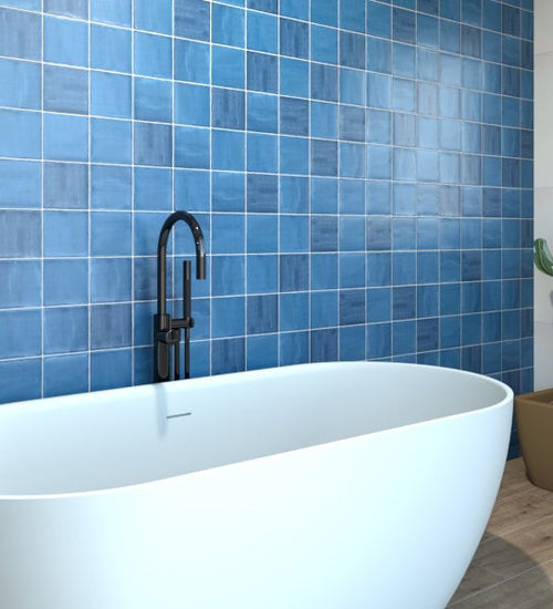 Sampletegel Sottocer Sense Blauw mat