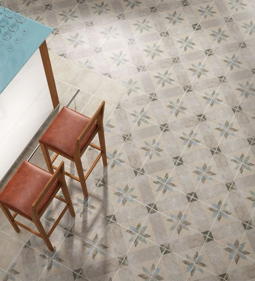 Pompei Star Blue 25x25 cm