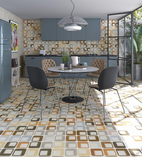 Sampletegel Vives Pop Tile Sixties Ocre