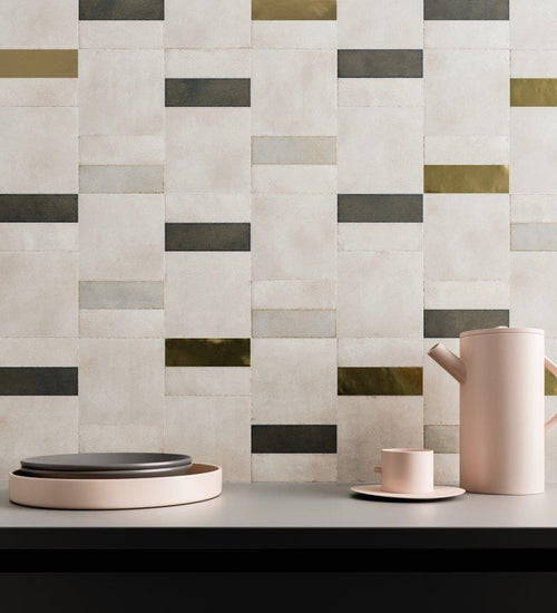 Sampletegel Wow  Pottery Cosmic Square Grey