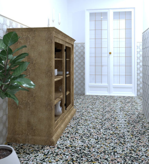 Vloertegel Grandeur Granito Multicolor mat 40x40 cm