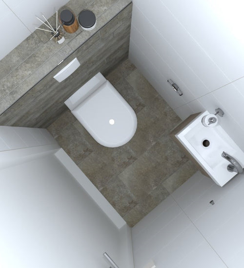 Decoratietegel Del conca Lavaredo Grijs mat 30x60 cm