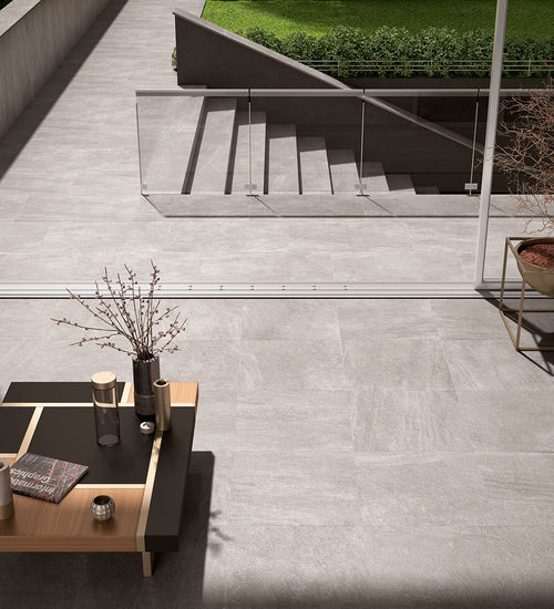 Vloertegel Novabell Aspen Grijs mat 100x100 cm