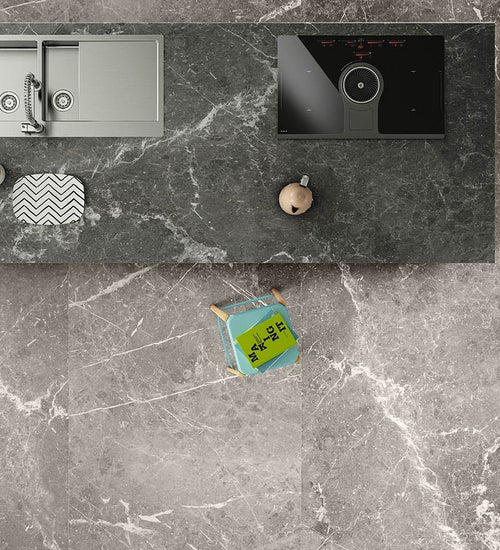 Sampletegel Rak Bluedelbelgio Grijs glans