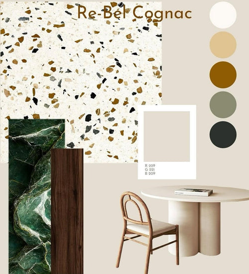 Vloertegel Revoir Paris Re-Bel Cognac 60x60 cm