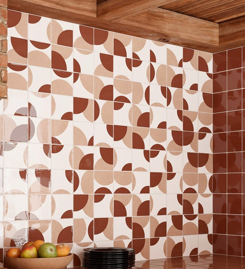 Wandtegel Altair Retiro Cotto Decor Brillo 13x13