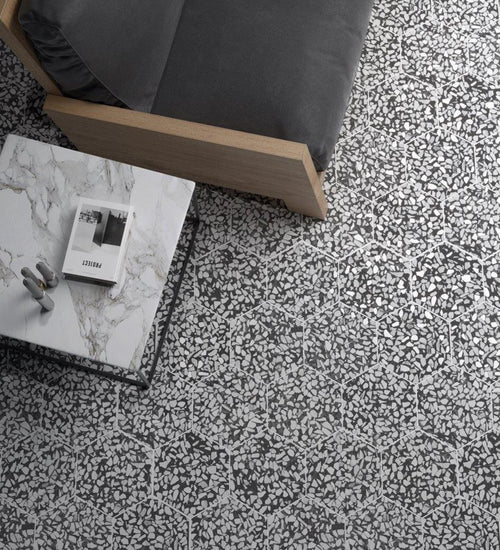 Vloertegel Cifre Riazza Nero 23,2x26,7 cm