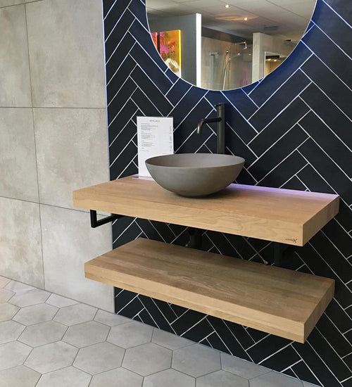 Sampletegel Vives Rift Hexagon Blanco