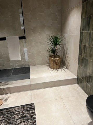 Sampletegel Vives Rift Hexagon Crema
