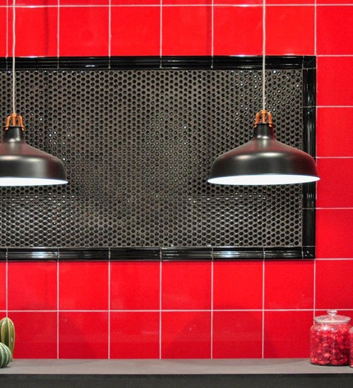 Wandtegel Adex Rivièra Liso Monaco Red 10x15 cm