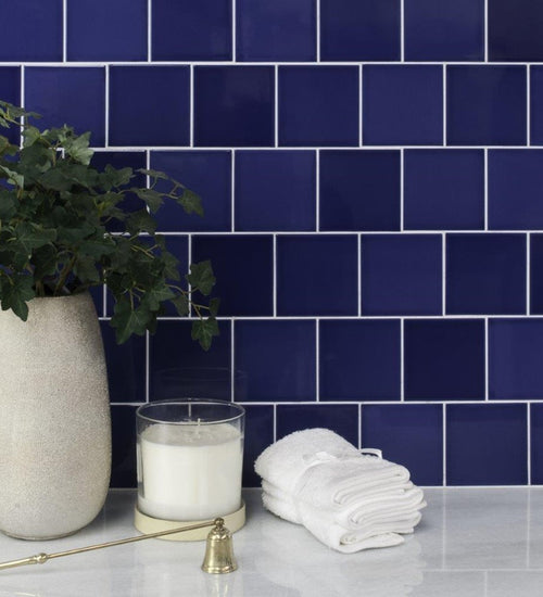 Wandtegel Adex Rivièra Liso Santorini Blue 20x20 cm
