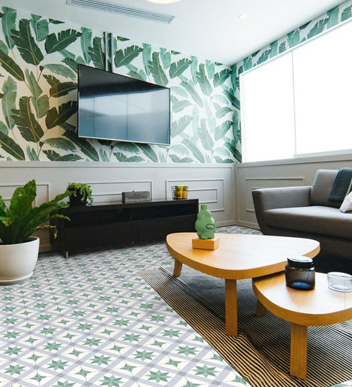 Vloertegel Codicer Riviera Menton Green 25x25 cm