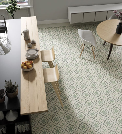 Vloertegel Codicer Riviera Monte Carlo Green  25x25 cm