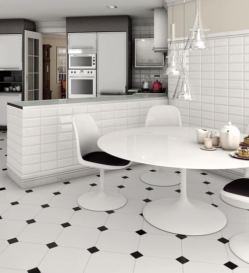 Wandtegel Vives Rivoli Blanco 10x20 cm