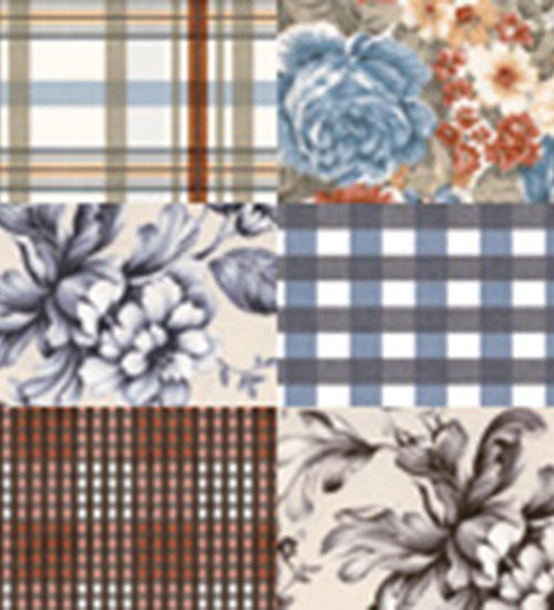 Wandtegel Vives Rivoli Décor Mix Soult Multicolor 10x20 cm