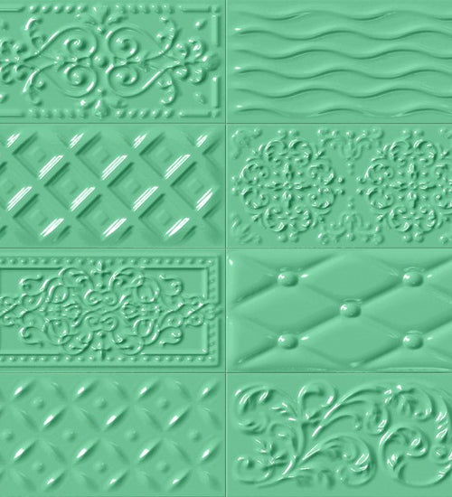 Wandtegel Vives Rivoli Raspail 8 décors Oliva 10x20 cm
