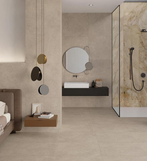 Vloertegel Keope District Beige mat