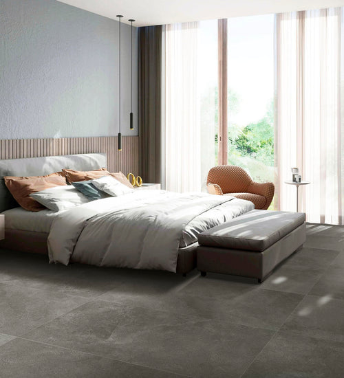 Vloertegel Bojules Liberty Antraciet mat