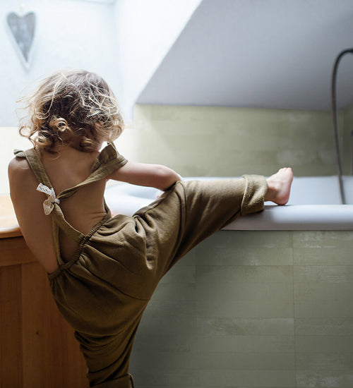 Wandtegel Sottocer Fusion Groen mat 5x25 cm