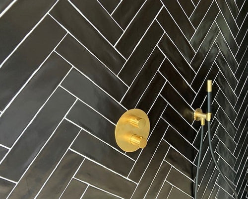 Wandtegel Cifre Sabatini Black Mate 7,5x30 cm