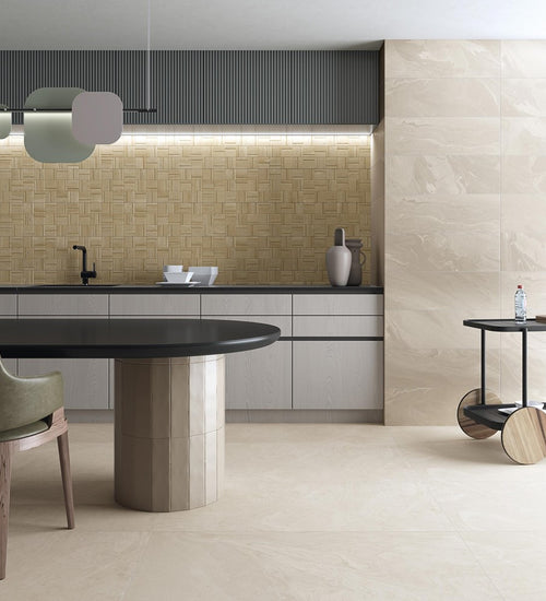 Wandtegel Vives Salou Beige Mate 8x31,5 cm