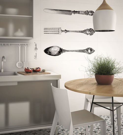 Wandtegel Vives Satinados Manger, set van 4 33,3x10 cm 0