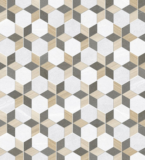 Vloertegel Vives Seine Hexágono Mayeix Multicolor 23,6x26,6