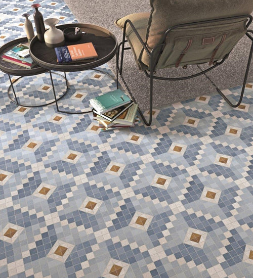 Vloertegel Vives Seine Marly-R Azul 20x20 cm