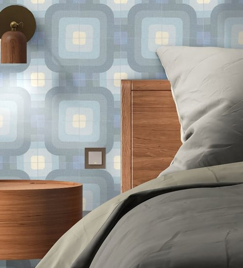 Vloertegel Revoir Paris Si-Bel Alouette Uni Foncé 15x15 cm