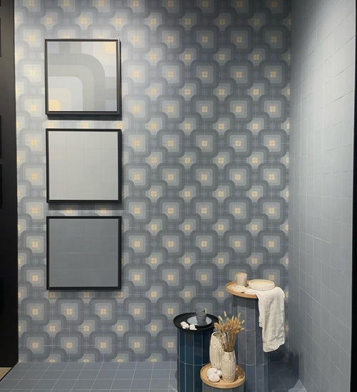 Vloertegel Revoir Paris Si-Bel Alouette Uni Foncé 15x15 cm