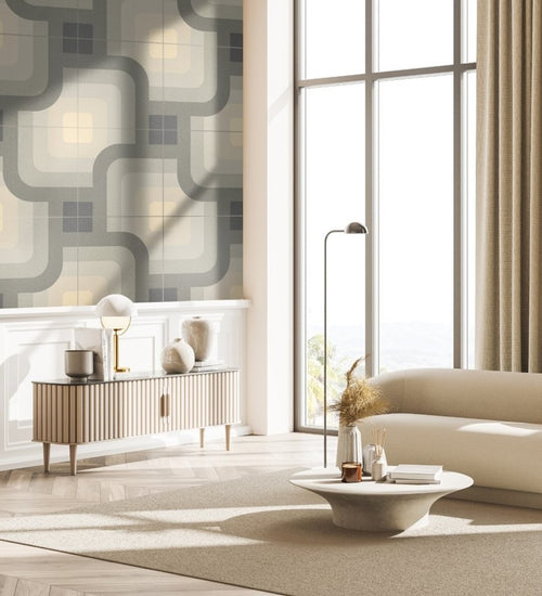 Vloertegel Revoir Paris Si-Bel Dré Uni Clair 59,3x59,3 cm