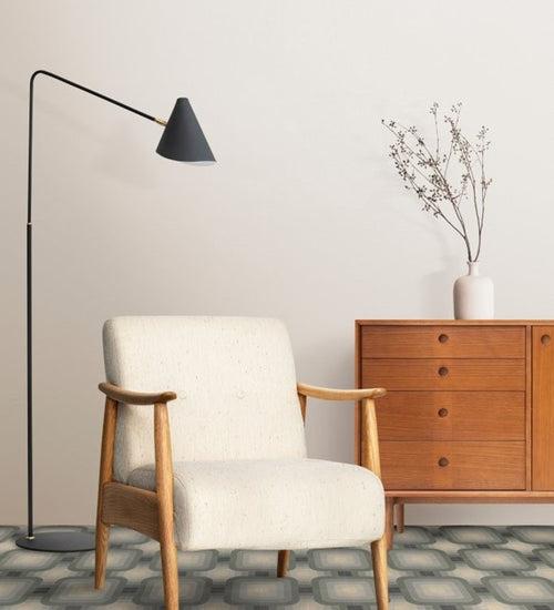 Vloertegel Revoir Paris Si-Bel Dré Uni Foncé 15x15 cm