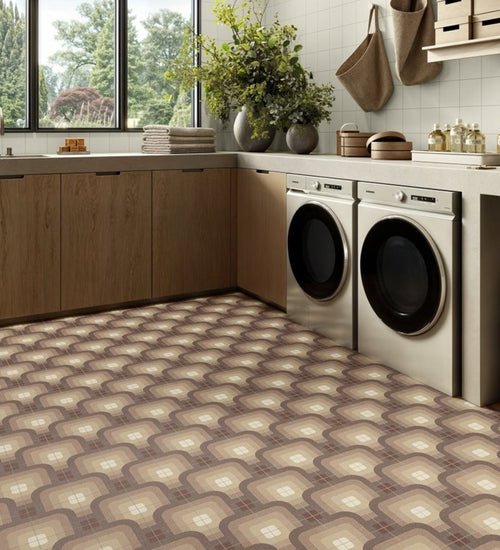 Vloertegel Revoir Paris Si-Bel Lotus Uni Clair 15x15 cm