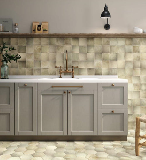 Wandtegel Carmen Sintra Sand 12,4x12,4 cm