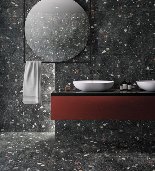 Vloertegel Codicer Sonar Dark 66x66 cm