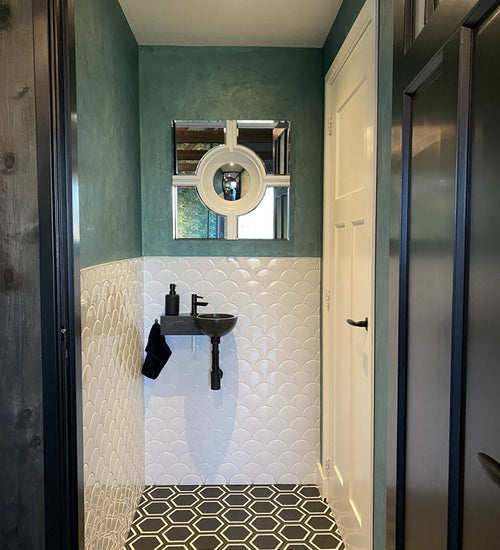 Wandtegel Natucer Squama Rice 12,7x6,2 cm