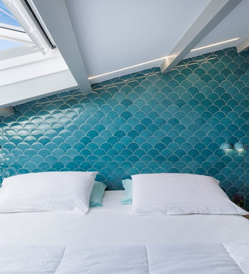 Wandtegel Natucer Squama Rice 12,7x6,2 cm