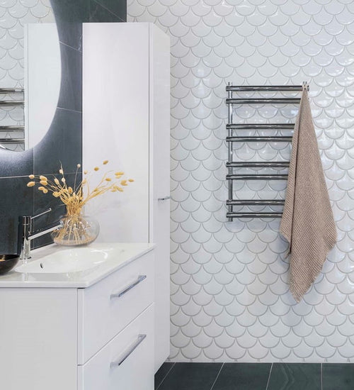 Wandtegel Natucer Squama Rice 12,7x6,2 cm