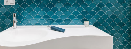 Wandtegel Natucer Squama Rice 12,7x6,2 cm