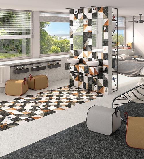 Vloertegel Arcana Stellato-R Multicolor 80x80 cm