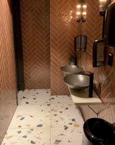 Vloertegel Arcana Stracciatella-R Grafito 80x80 cm