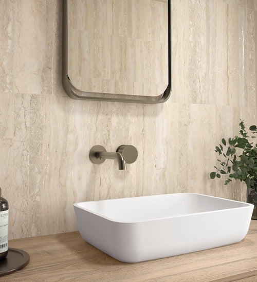 Wandtegel Carmen Striata Sand 4,8x44,5