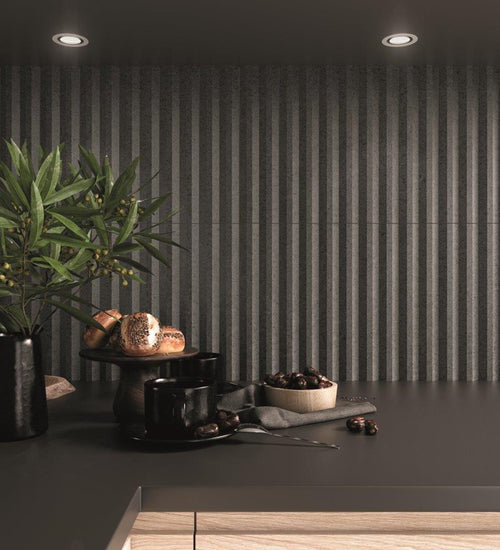 Wandtegel Wow  Stripes Graphite Stone Matt 7,5x30 cm