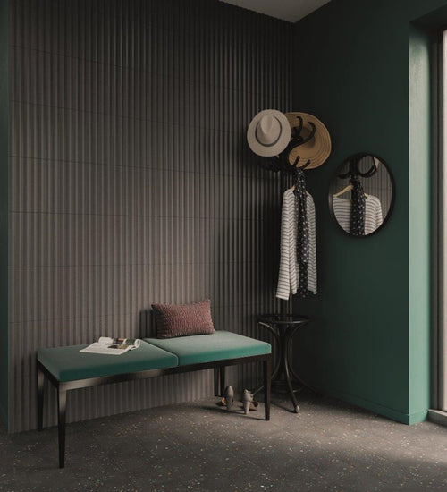 Wandtegel Wow  Stripes Greige Stone Matt 7,5x30 cm