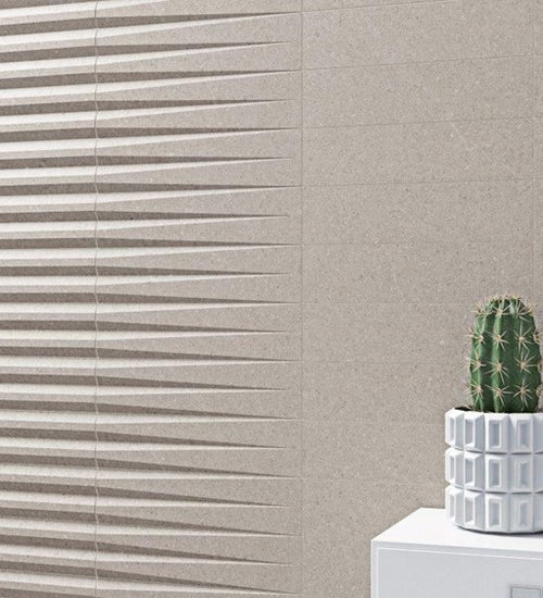 Wandtegel Wow  Stripes Greige Stone Matt 7,5x30 cm