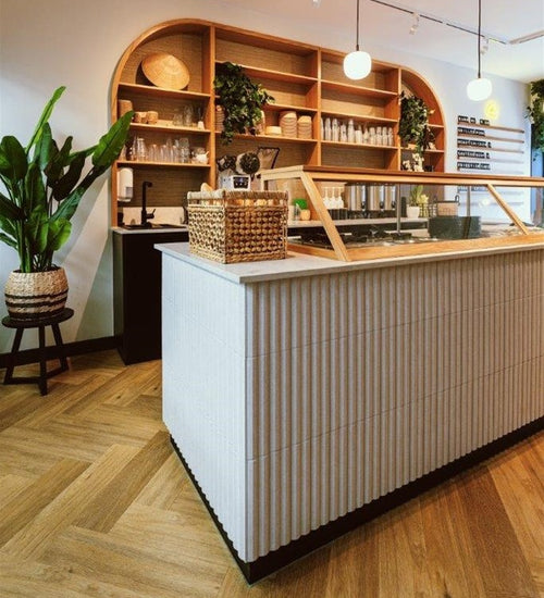 Sampletegel Wow  Stripes Ice White Matt