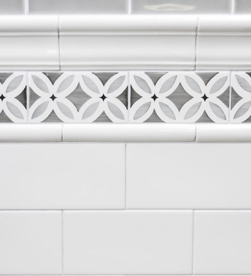 Wandtegel Adex Studio Barra Lisa 3x19,8 cm Snow Cap